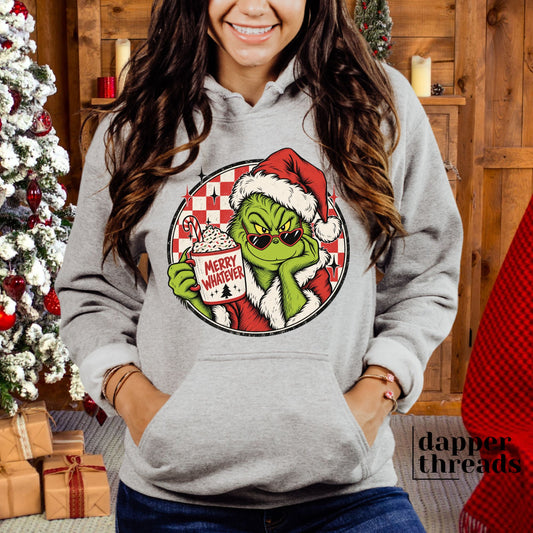 Green Man Checkered Hoodie