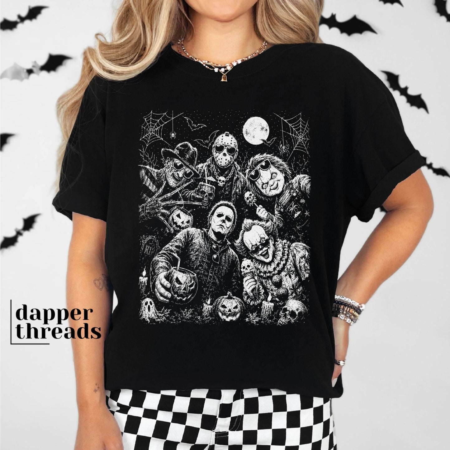 Horror Character Halftone Tee