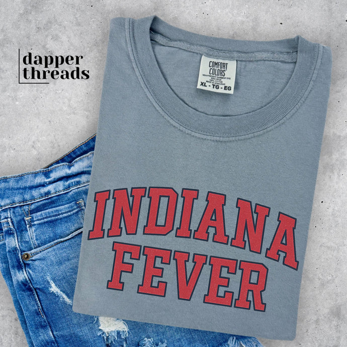 Indiana Fever Red Faux Glitter Tee