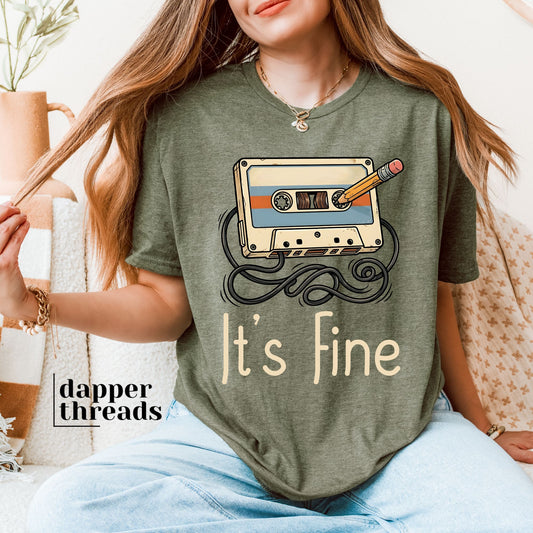 It's Fine Cassette Tape Tee