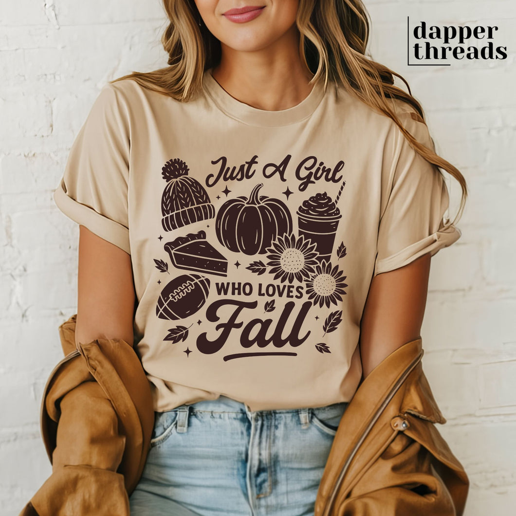 Just A Girl Who Loves Fall Things Tee