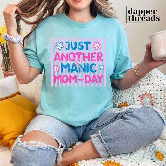 Just Another Manic Mom-day Stripes Tee