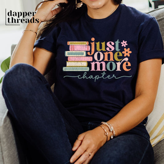 Just One More Chapter Colorful Tee