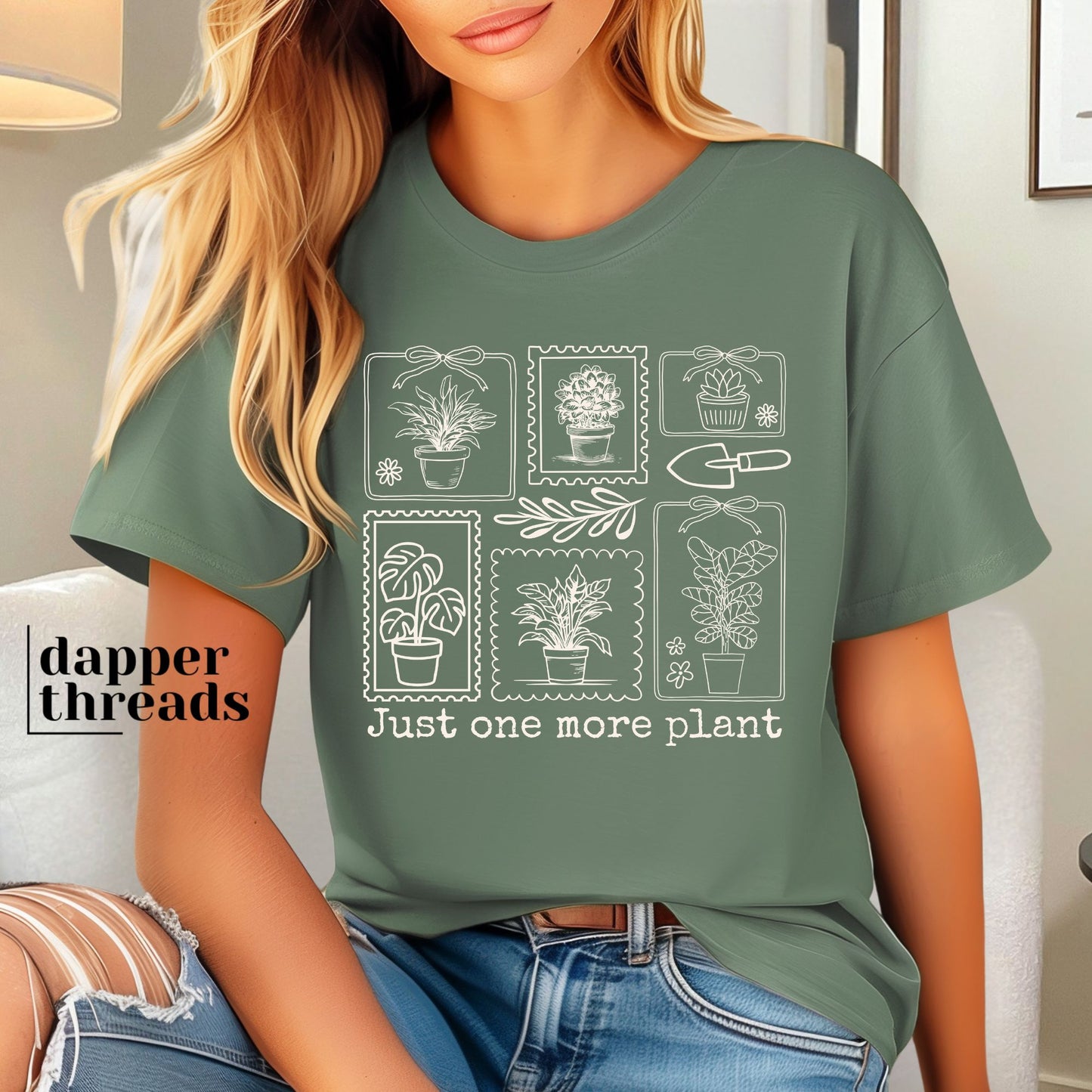 Just One More Plant Stamps Tee