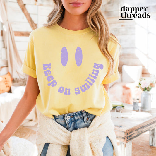 Keep On Smiling Face Tee