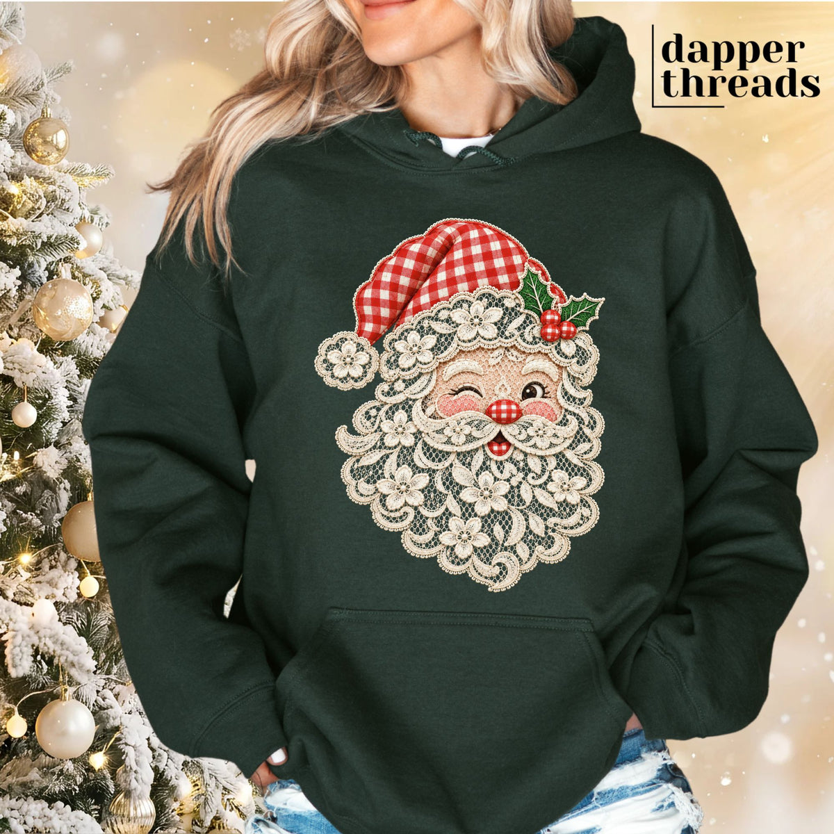 Lace Santa Hoodie