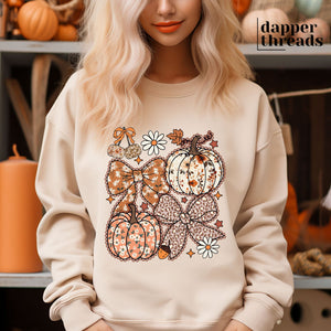 Lacy Fall Pumpkin Coquettes Sweatshirt