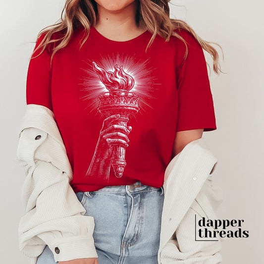 Lady Liberty Torch Tee