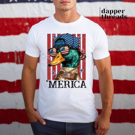 Merica Mallard Duck Tee