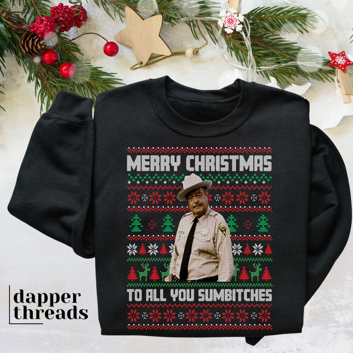 Merry Christmas To All You Sumbtches Ugly Christmas Sweater