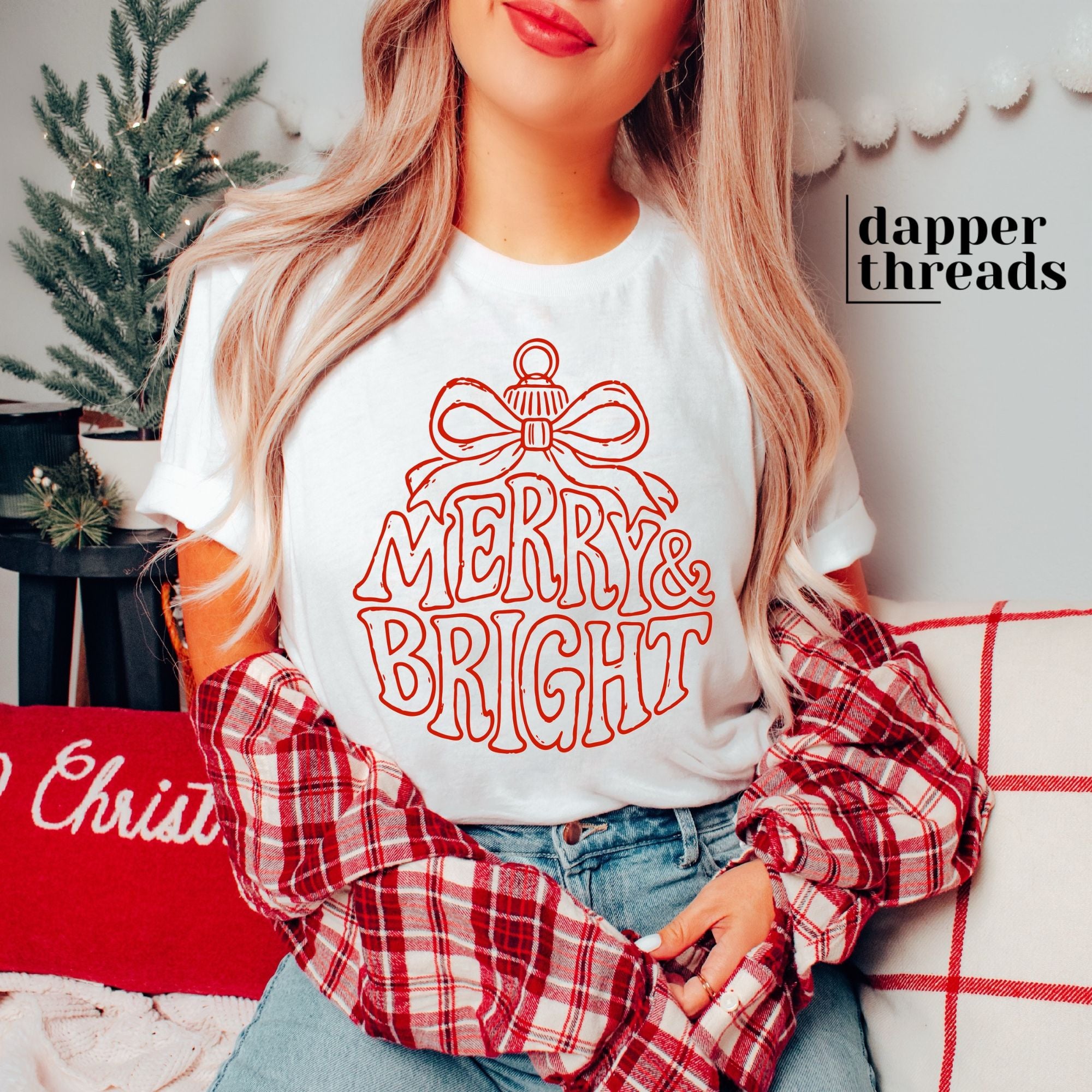 Merry & Bright Ornament Tee – Dapper Threads