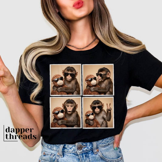 Monkey Besties Photobooth Tee