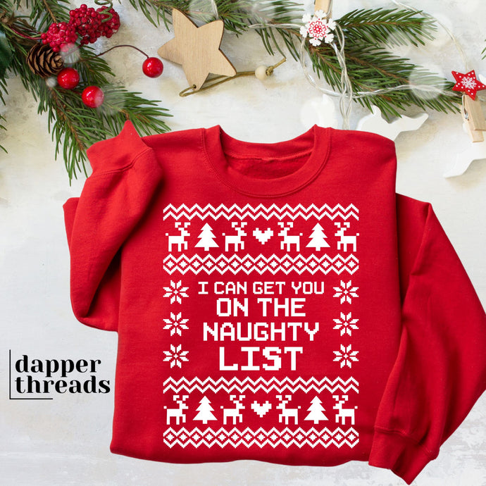 Naughty List Ugly Christmas Sweater