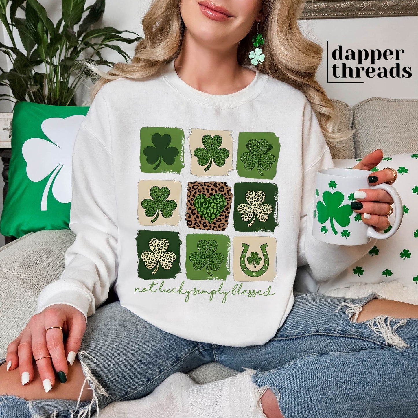 Not Lucky Simply Blessed Tee