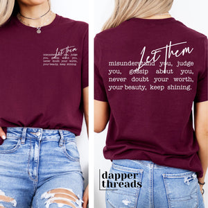 OVERSIZED Let Them Misunderstand with Pocket Print Tee