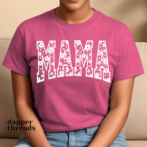 OVERSIZED Mama Retro Flower Knock Out Tee