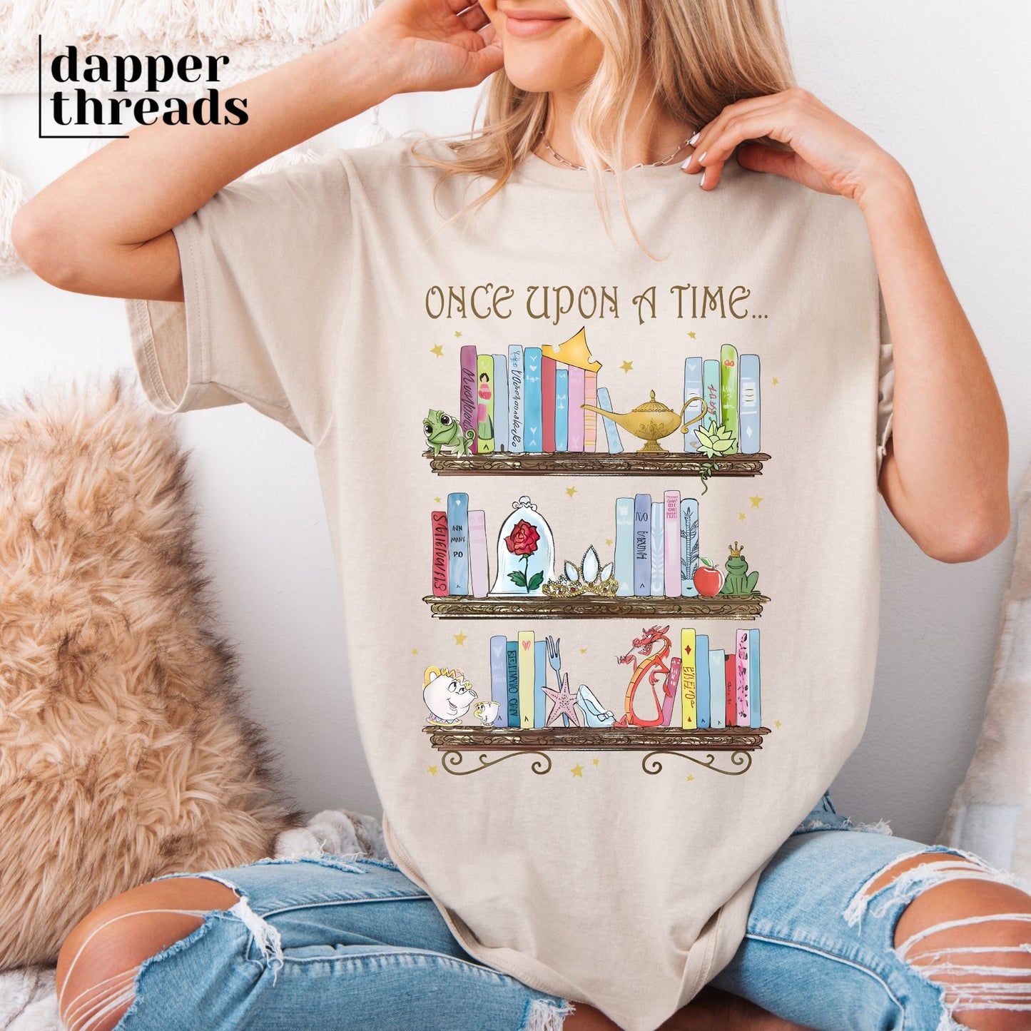 Once Upon A Time Bookshelves Tee