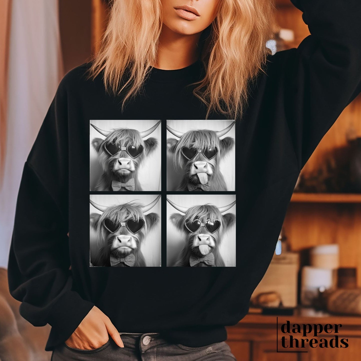 Photobooth Highland Cow Sweatshirt