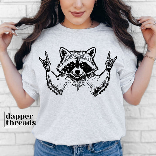 Rock On Raccoon Tee