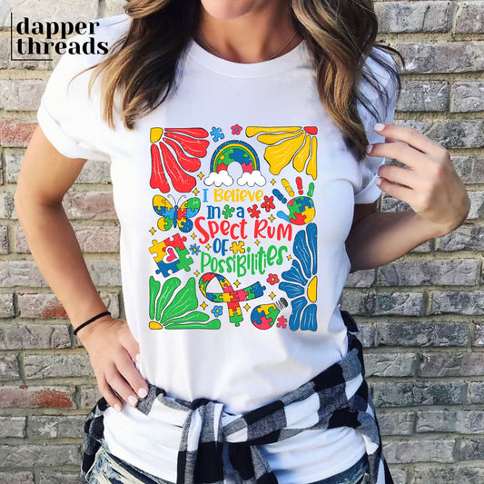 Spectrum of Possibilities Floral Tee