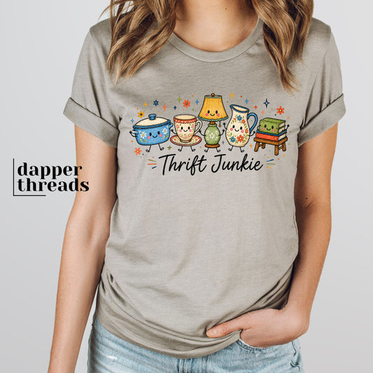 Thrift Junkie Doodle Friends Tee