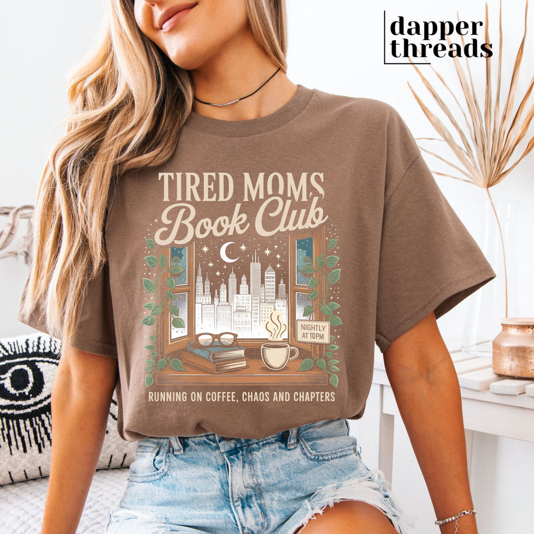 Tired Moms Book Club Tee