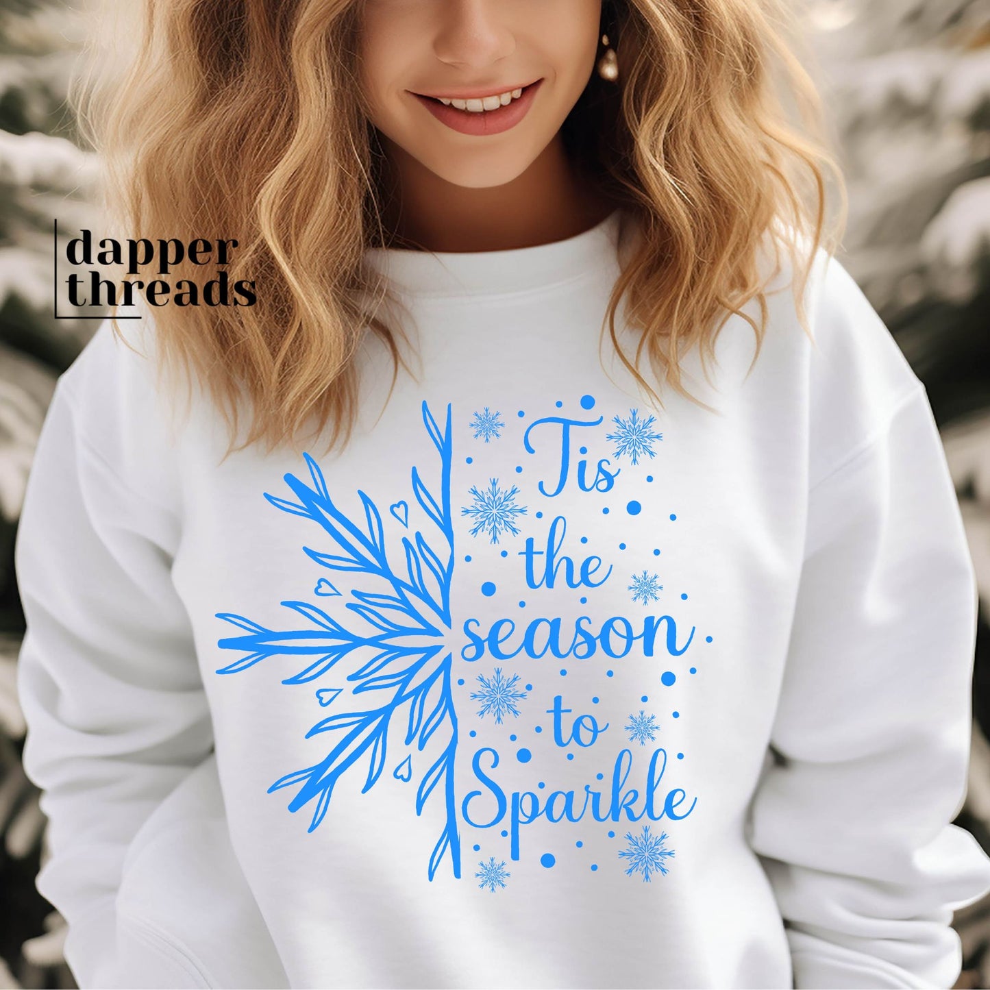 Tis The Season To Sparkle Snowflake Sweatshirt