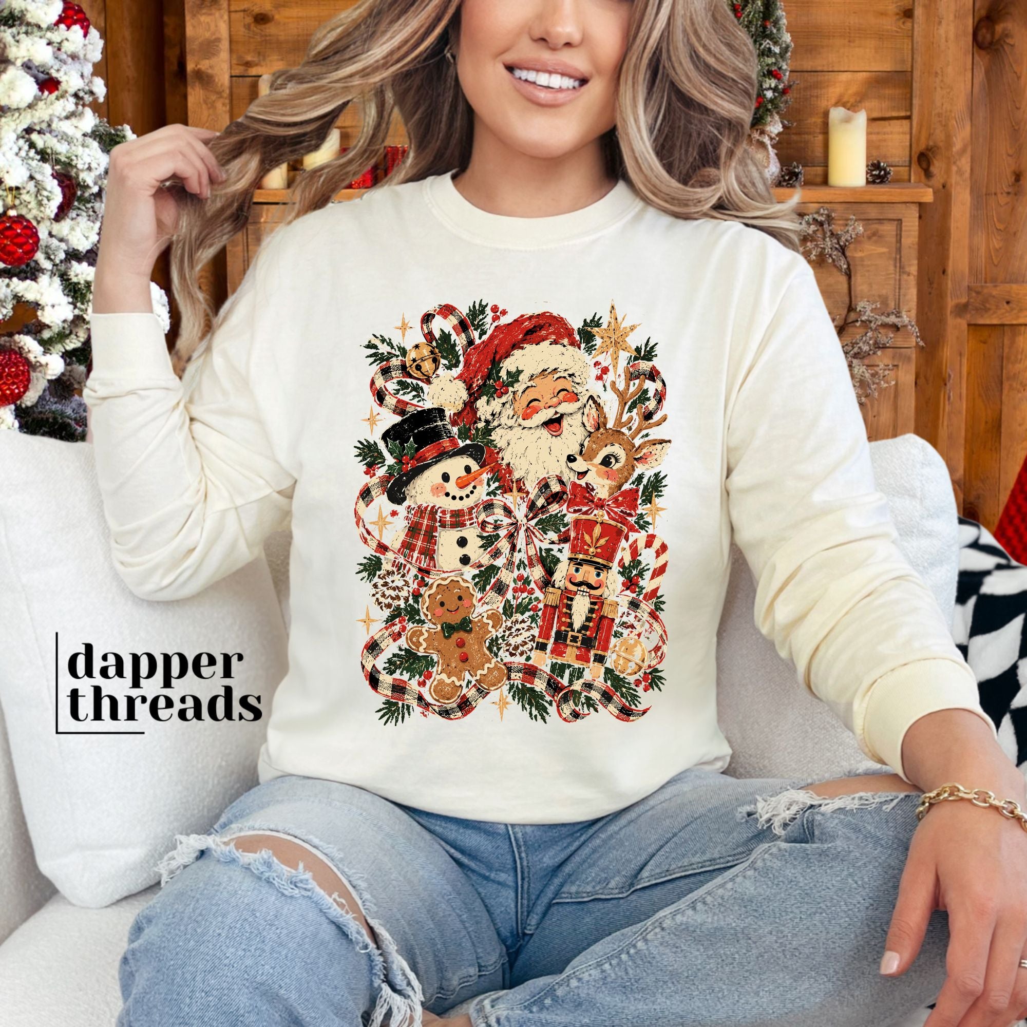 Vintage Christmas Long Sleeve Tee – Dapper Threads