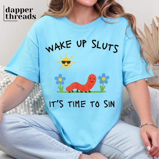 Wake Up Slts Worm Tee