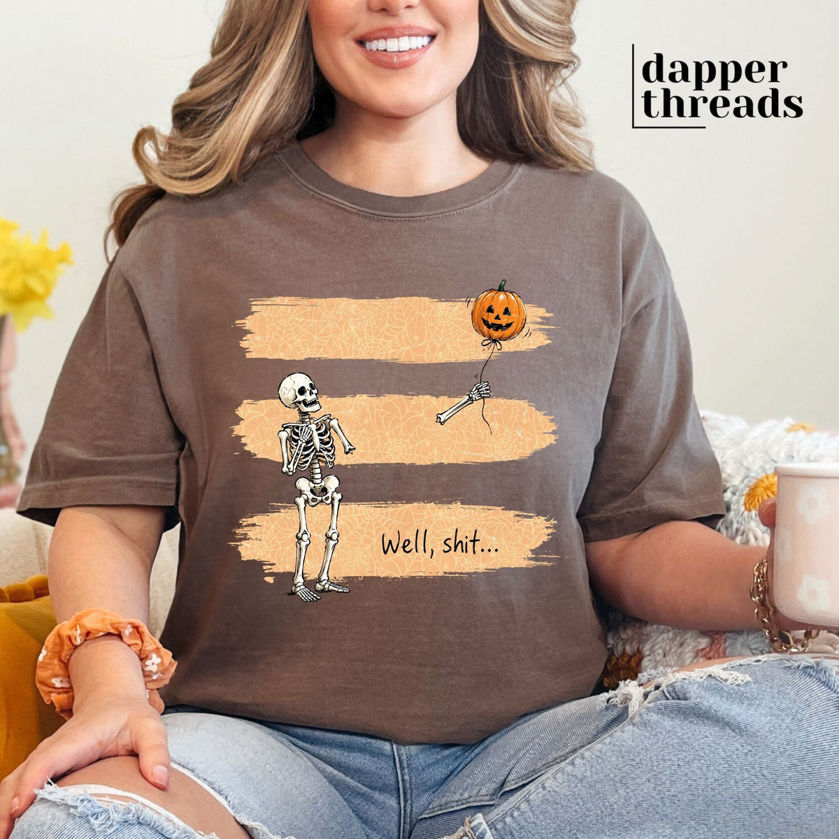 Well Sht Skeleton Stripes Tee
