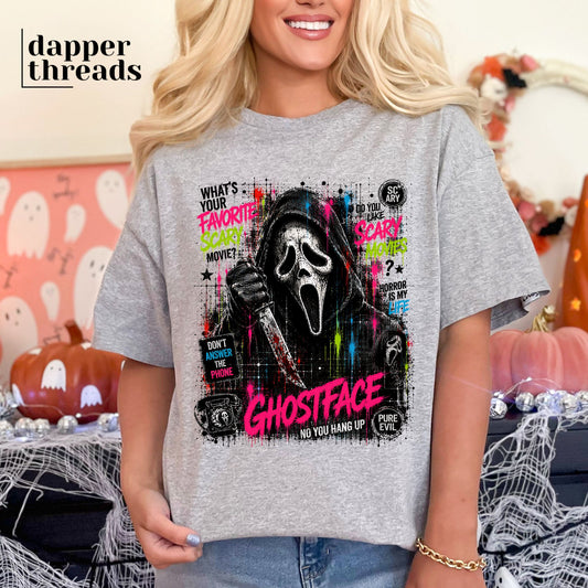 What's Your Favorite Scary Movie Colorful Tee