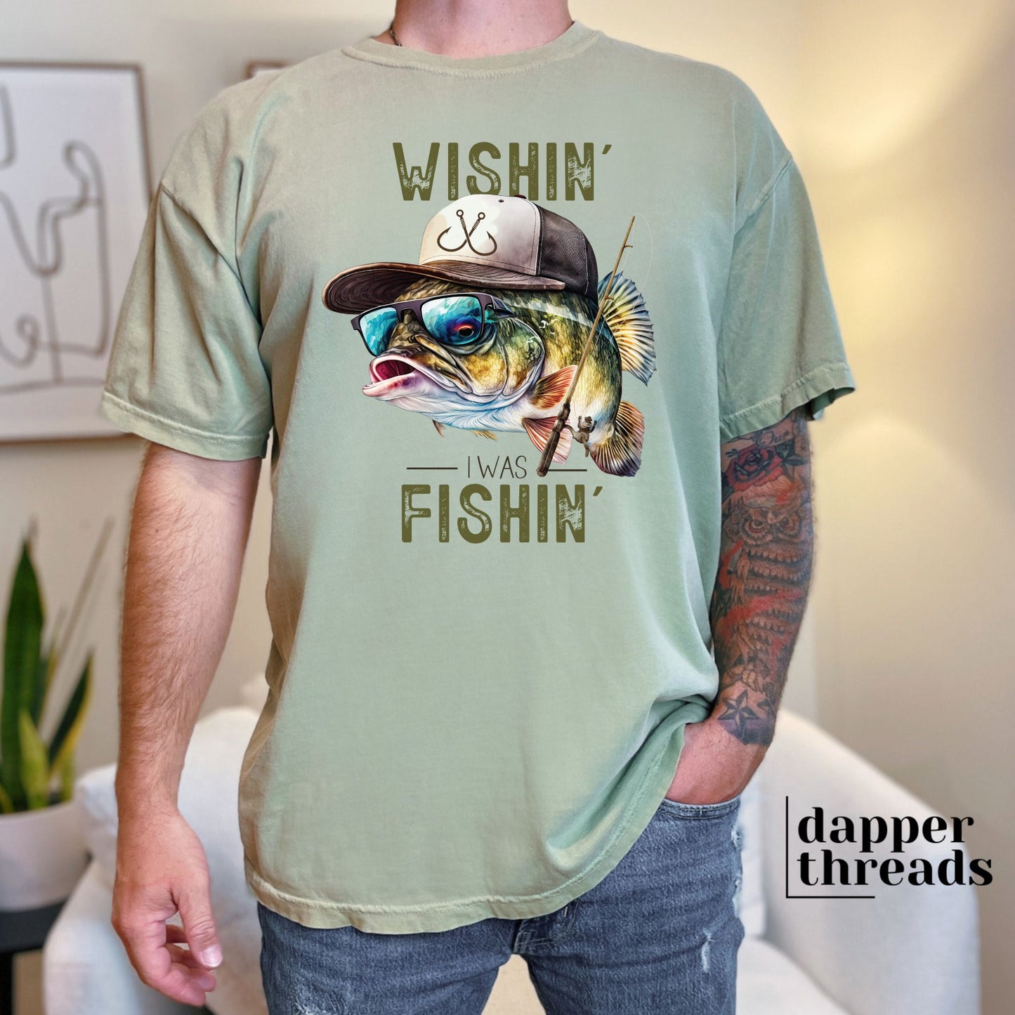 Wishin' I Was Fishin' Tee