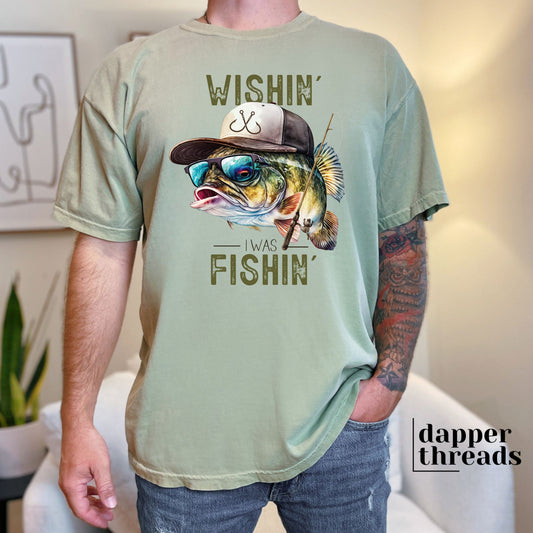 Wishin' I Was Fishin' Tee