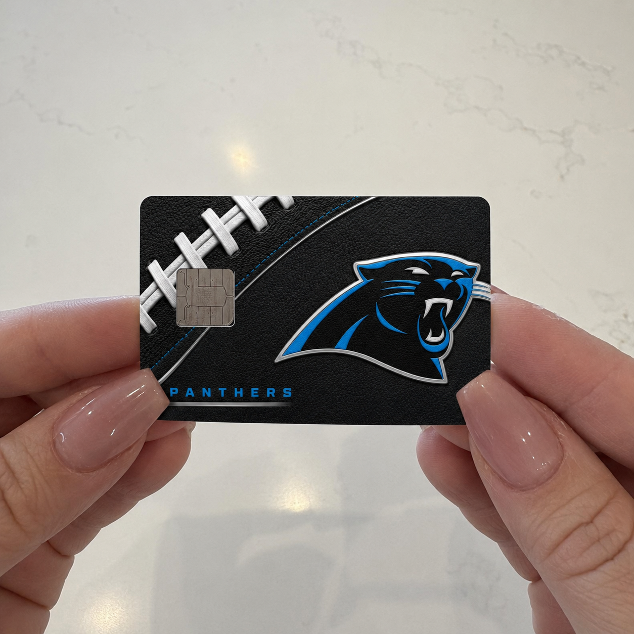 Panthers Football Credit Card Skin - FREE SHIPPING