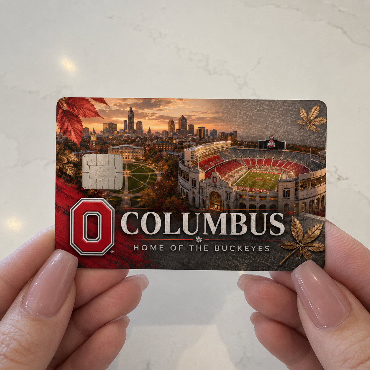 Home of the Buckeyes Credit Card Skin - FREE SHIPPING