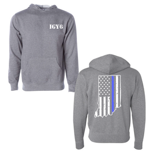 IGY6 Indiana Thin Blue Line Hoodie